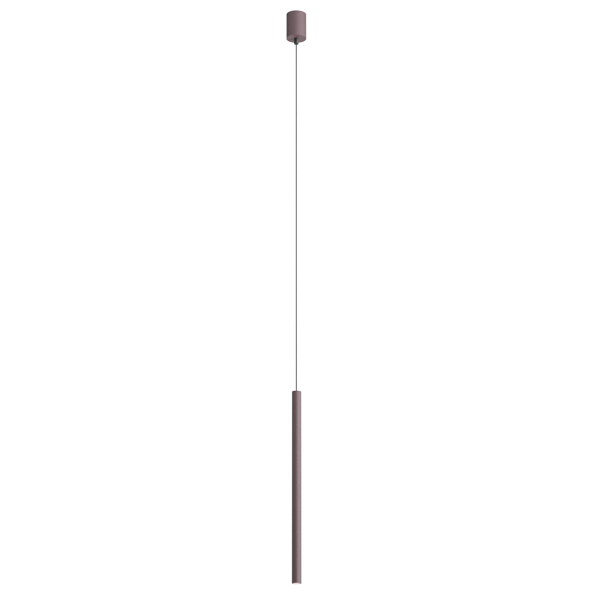Redo Závěsné LED svítidlo KANJI ø 2,5 cm, v. 55 cm Barva: Kávová, Teplota světla: 2700K