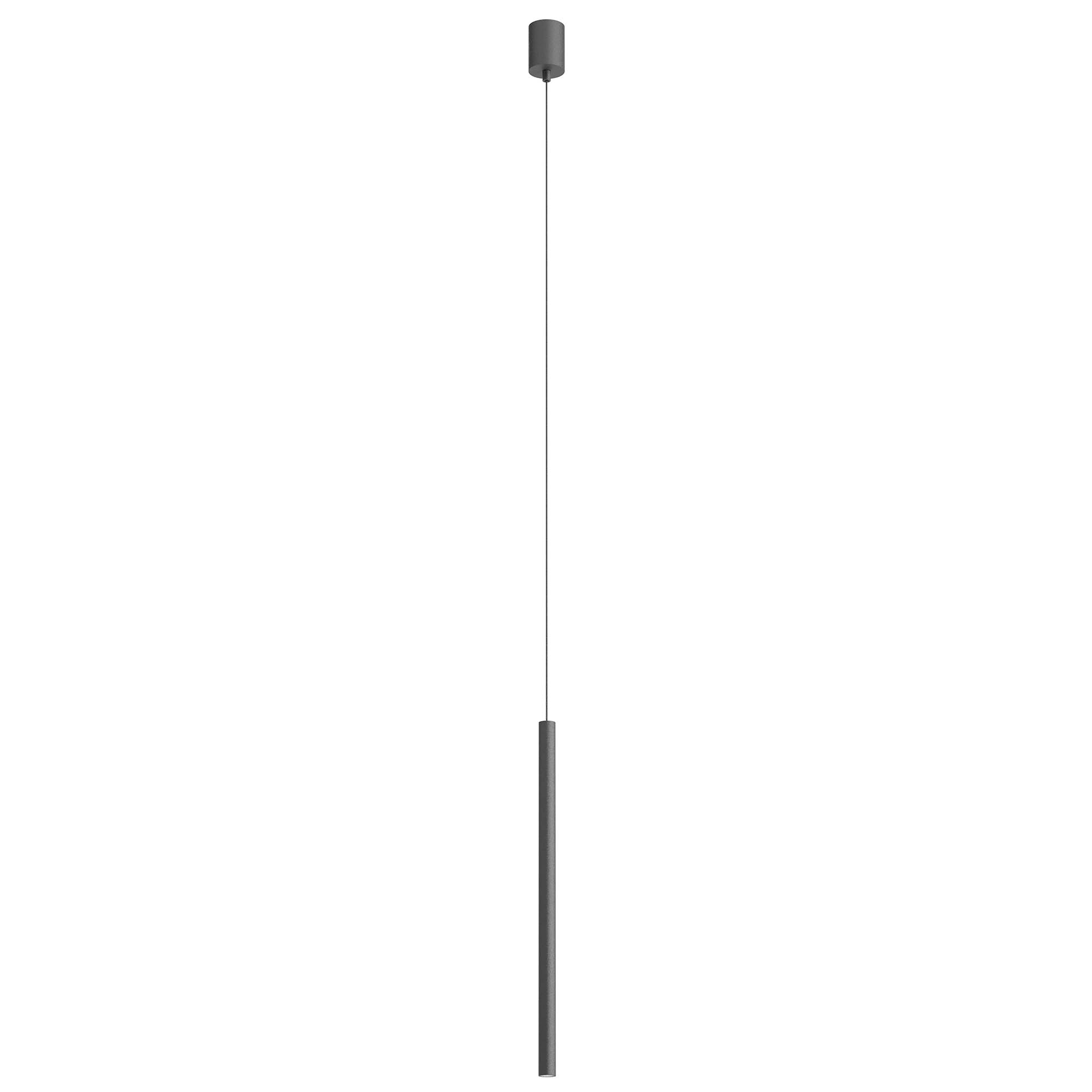 Redo Závěsné LED svítidlo KANJI ø 2,5 cm, v. 55 cm Barva: Černá, Teplota světla: 2700K