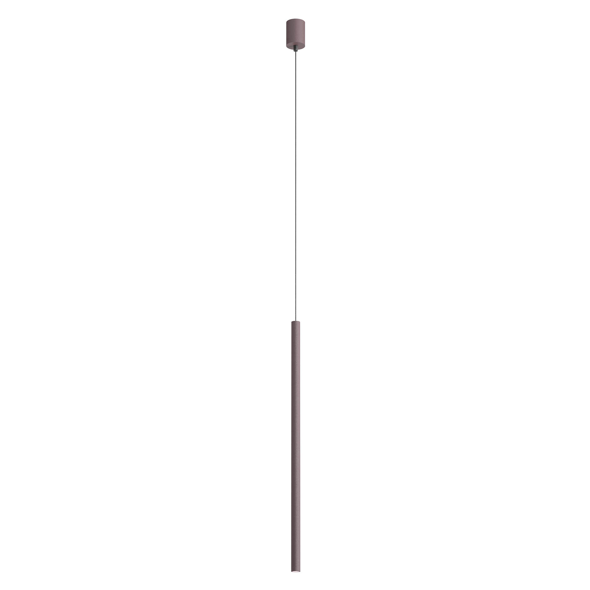Redo Závěsné LED svítidlo KANJI ø 2,5 cm, v. 75 cm Barva: Kávová, Teplota světla: 3000K