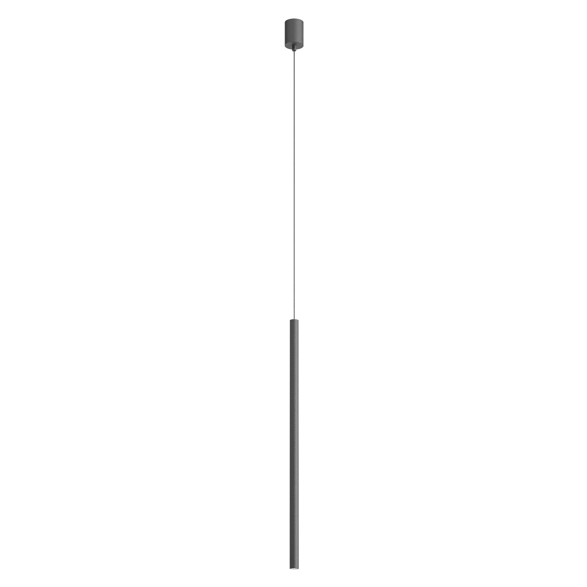 Redo Závěsné LED svítidlo KANJI ø 2,5 cm, v. 75 cm Barva: Černá, Teplota světla: 3000K
