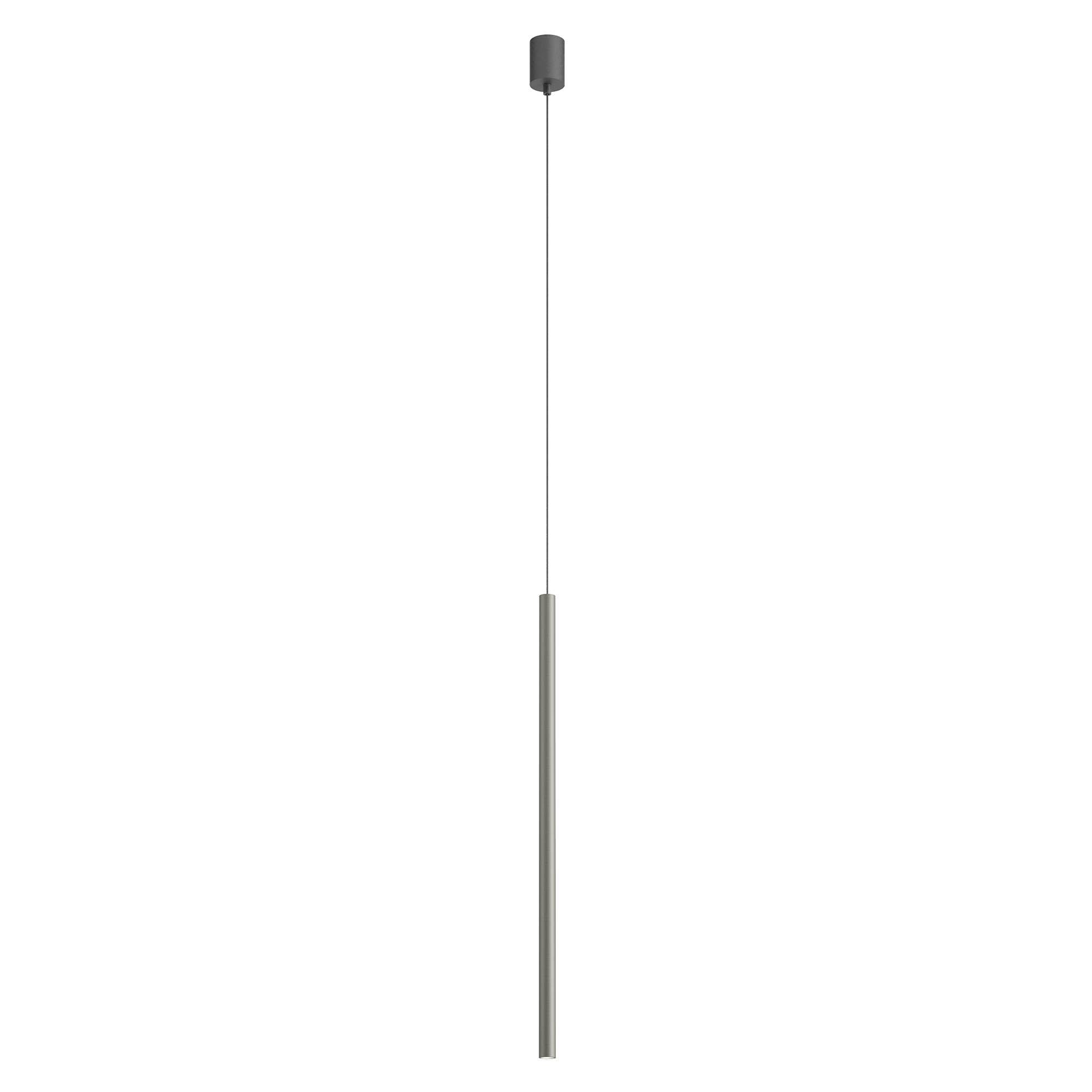 Redo Závěsné LED svítidlo KANJI ø 2,5 cm, v. 75 cm Barva: Matný nikl, Teplota světla: 3000K