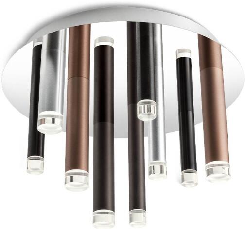 Redo Stropní LED svítidlo MADISON ø 36 cm Barva: Černo/měděná