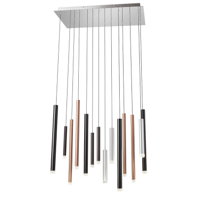 Redo Závěsné LED svítidlo MADISON, d. 70 cm Barva: Černo/měděná