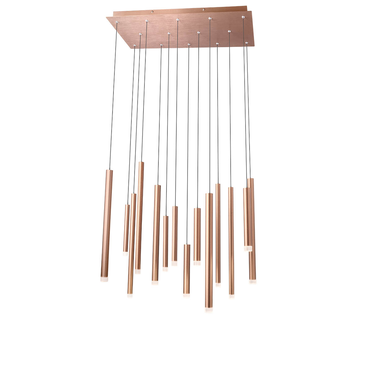 Redo Závěsné LED svítidlo MADISON, d. 70 cm Barva: Měděná