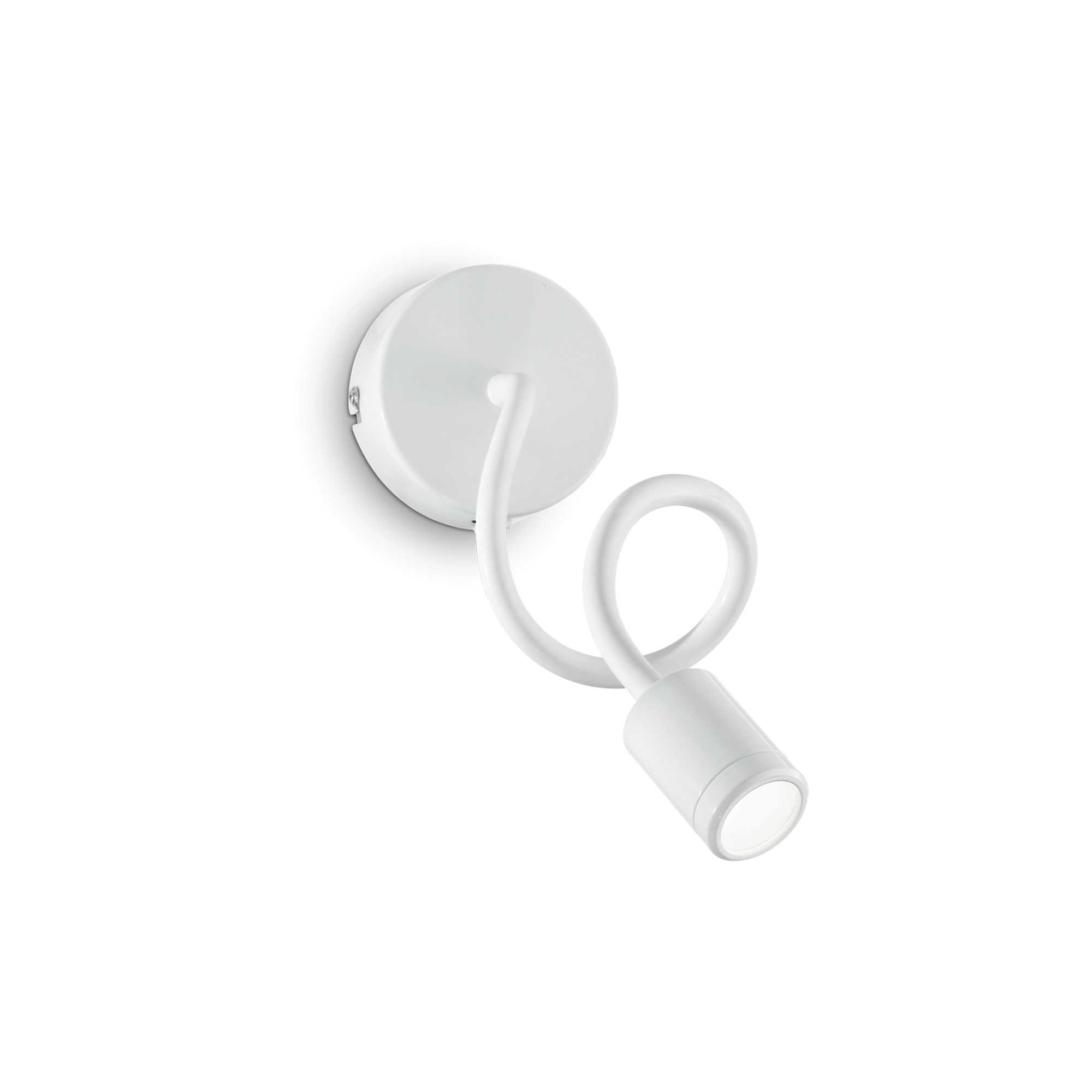 Ideal Lux Nástěnné LED svítidlo Focus-1 ap, Ø 10 cm Barva: Bílá