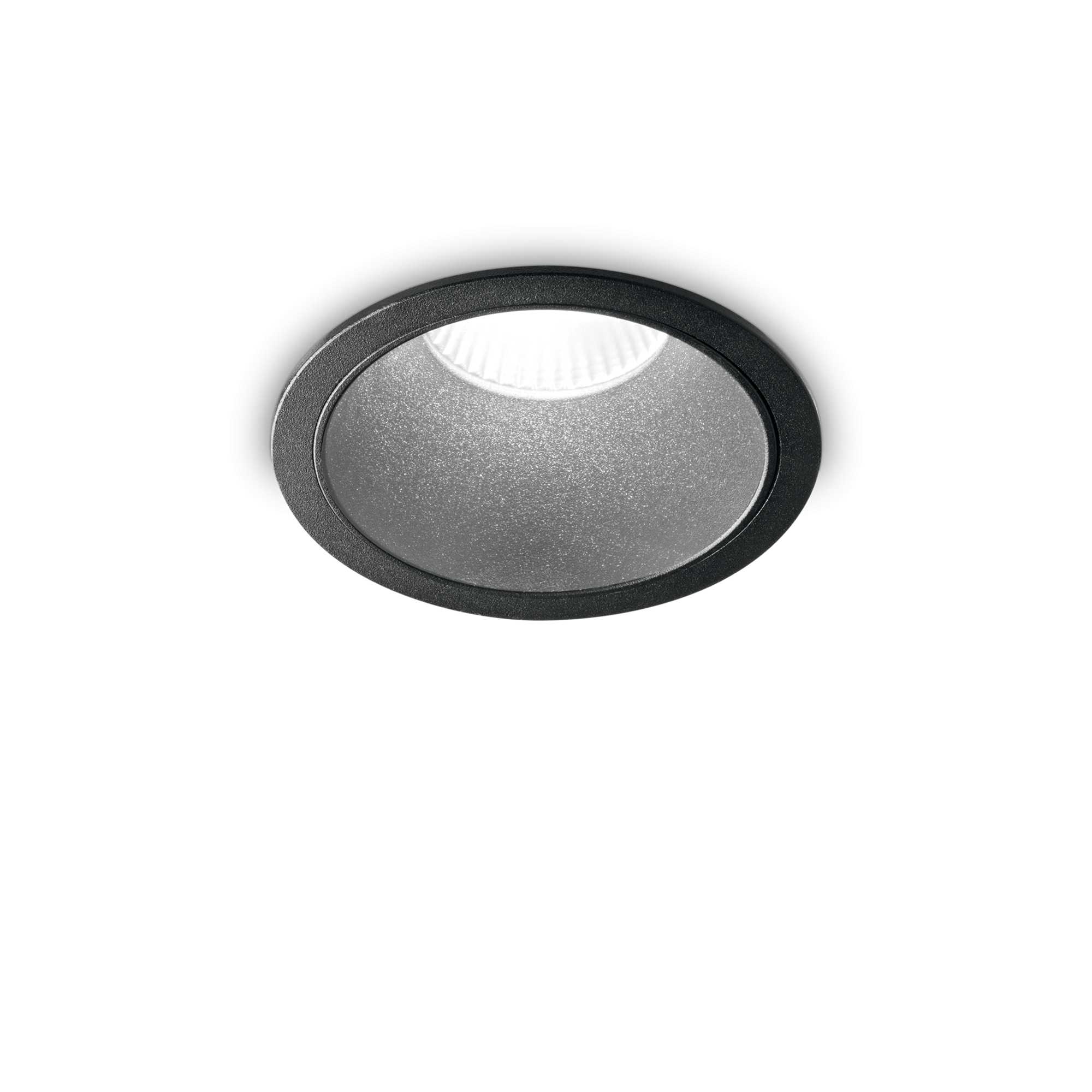 Ideal Lux Stropní vestavné bodové svítidlo LED GAME ROUND Barva: Černá, Teplota světla: 2700K, Barva materiálu: černá