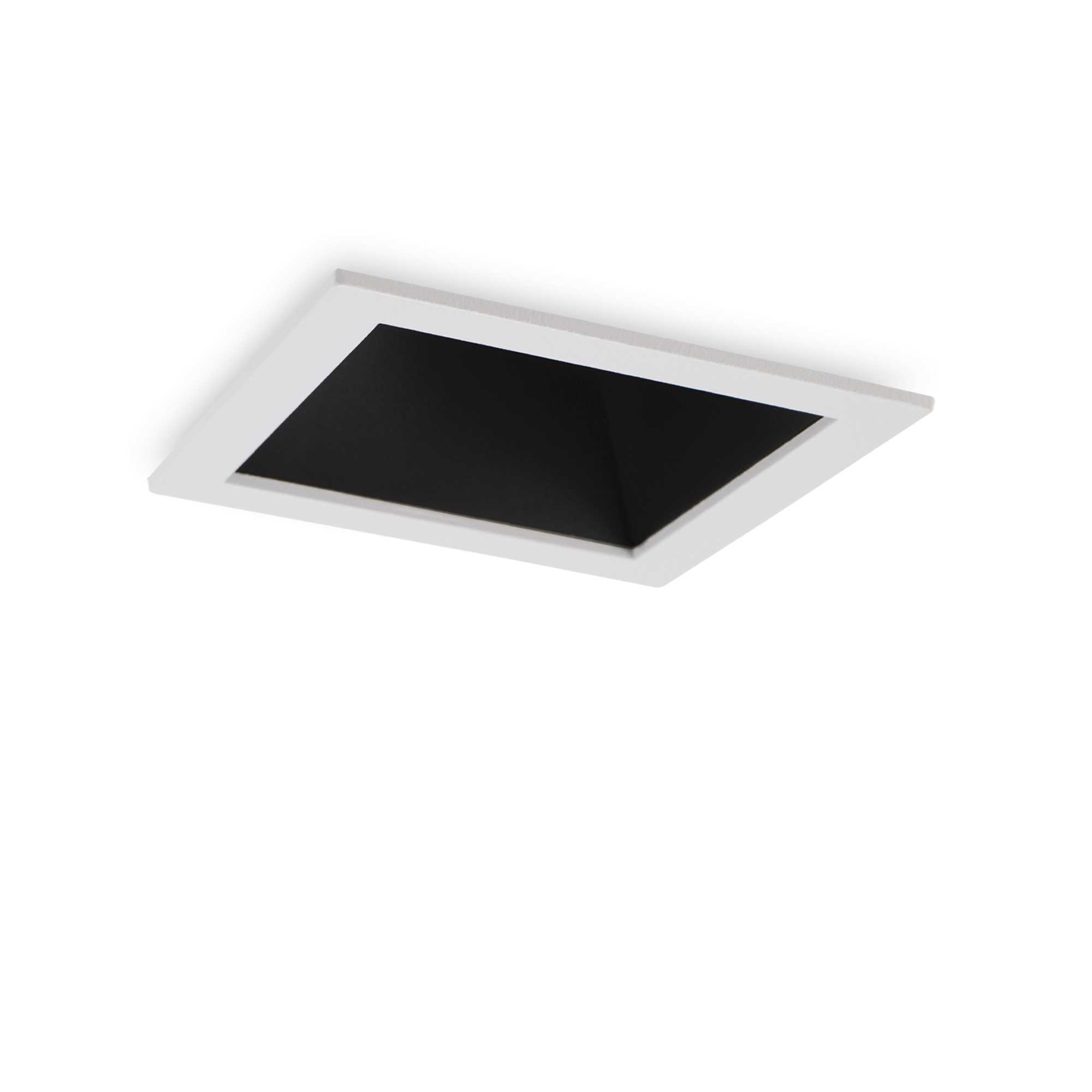 Ideal Lux Stropní vestavné bodové svítidlo LED GAME SQUARE Barva: Bílá, Teplota světla: 3000K, Barva materiálu: černá