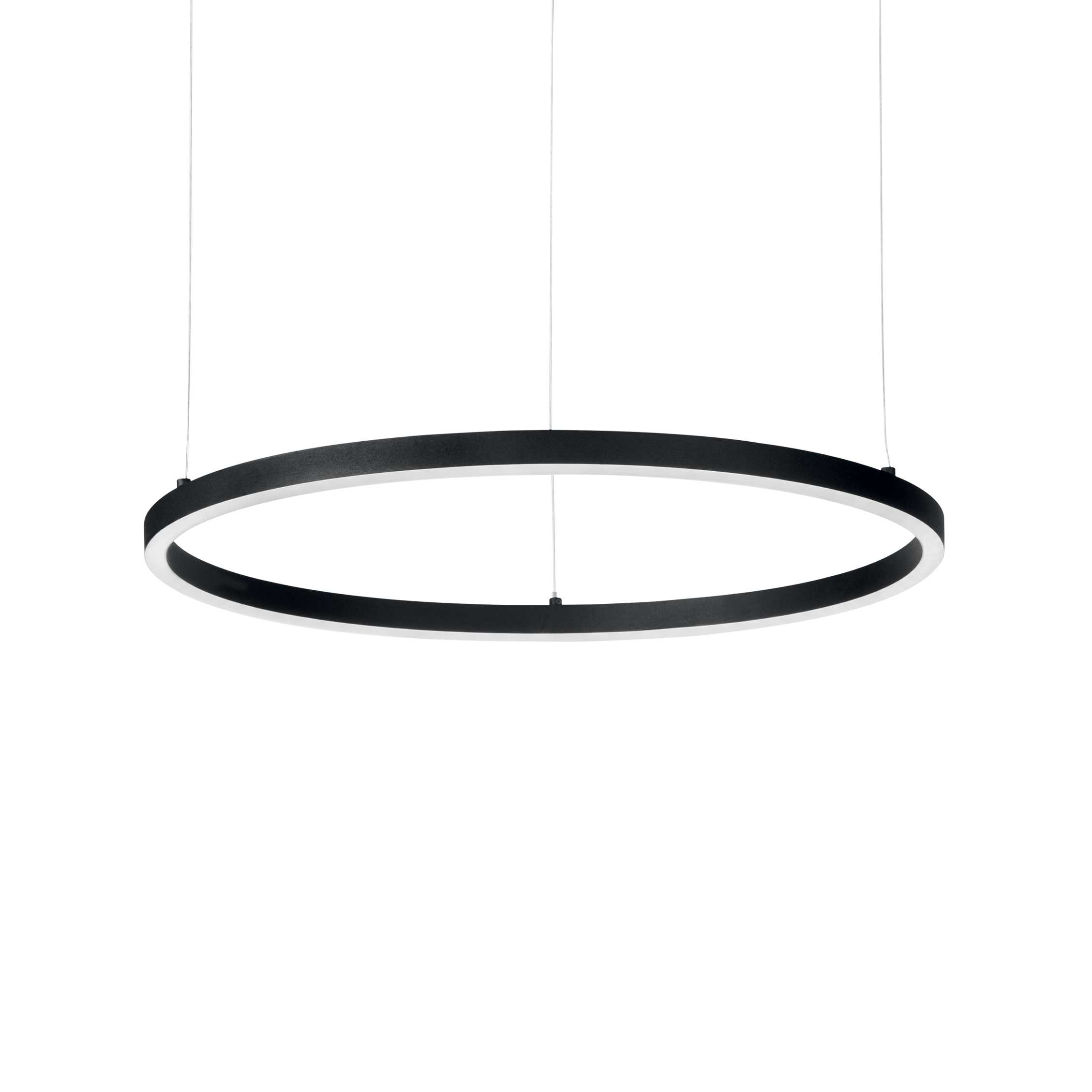Ideal Lux LED Závěsné svítidlo Oracle slim round 3000k, Ø 90 Barva: Černá, Stmívání, řízení: DALI/PUSH