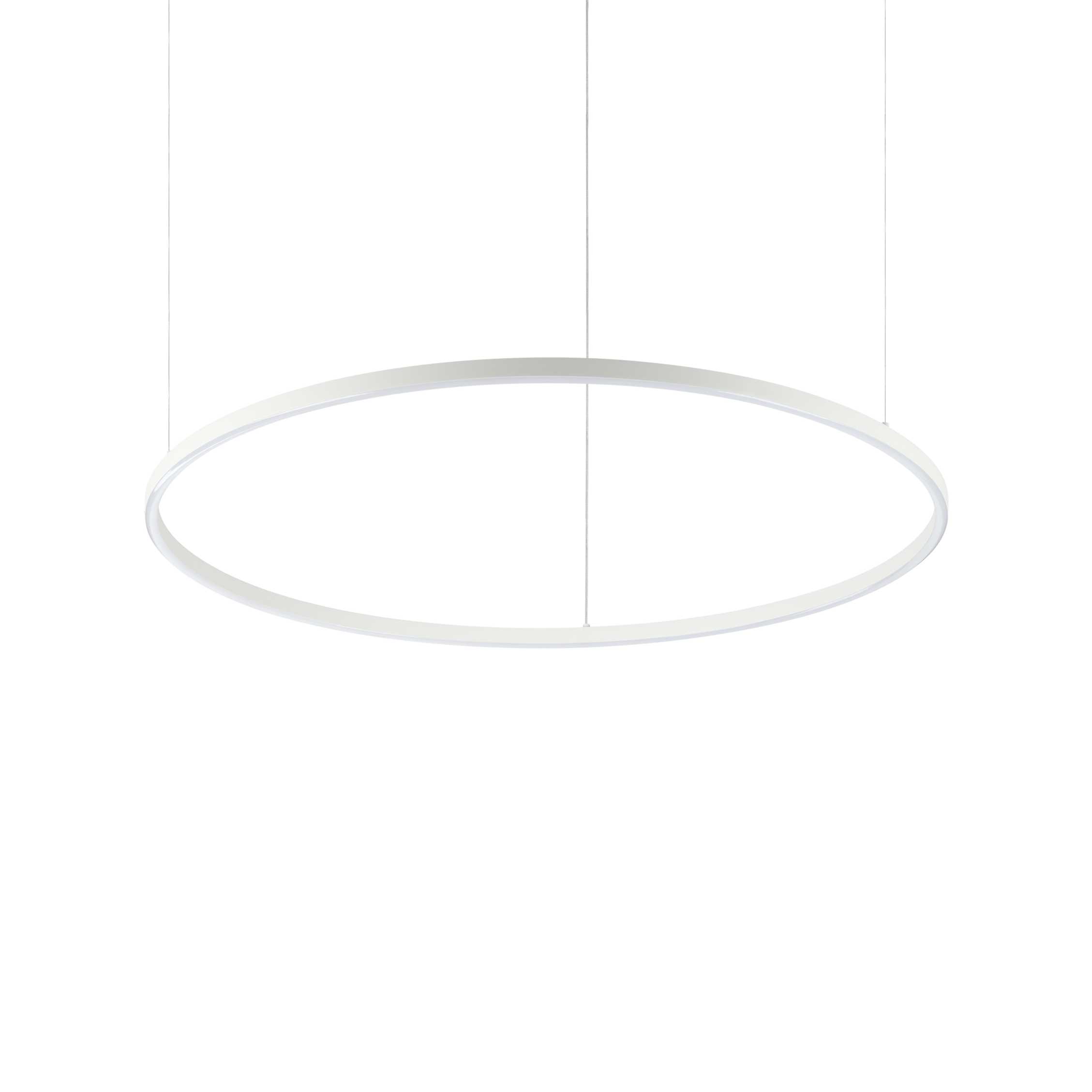 Ideal Lux LED Závěsné svítidlo Oracle slim round 3000k, Ø 90 Barva: Bílá, Stmívání, řízení: on-off