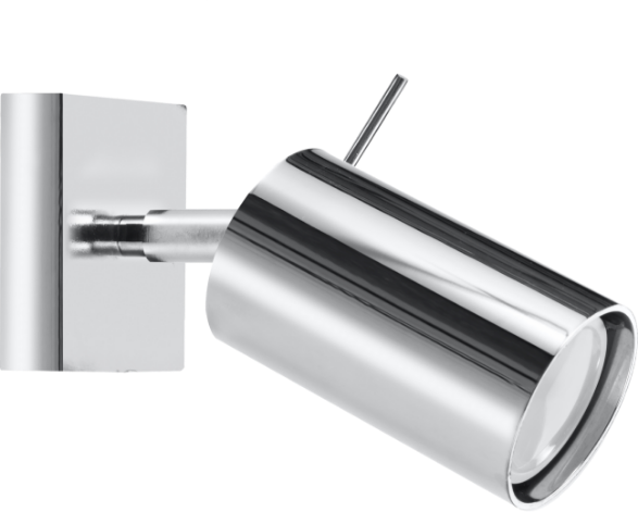 Levně Sollux Stropní/nástěnné svítidlo RING ø 6 cm Barva: Chrom