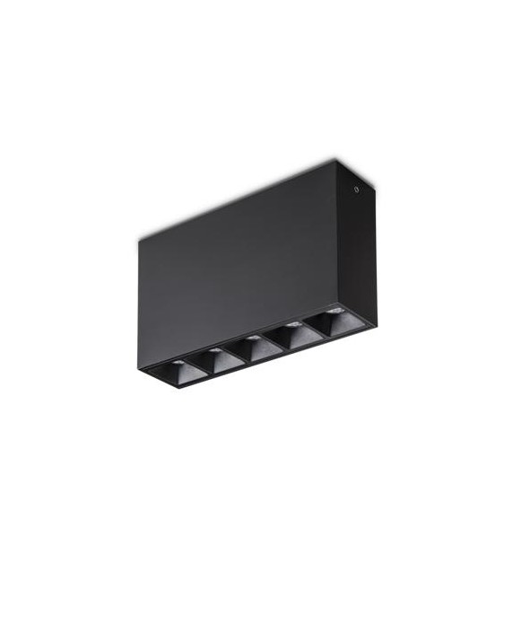 LED Stropní bodové svítidlo Ideal Lux Lika 10W Surface BK, 3000K Barva: Černá