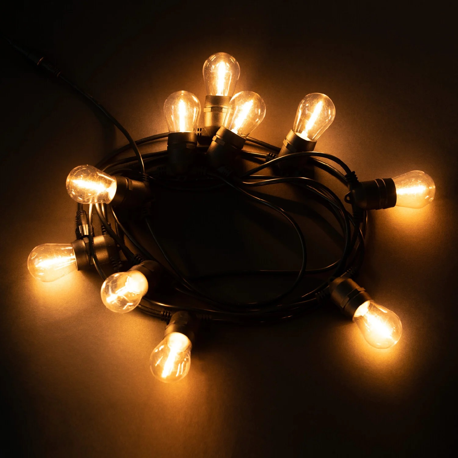 Levně T-LED LED světelný řetěz STL10M 10m, 10xE27, IP65