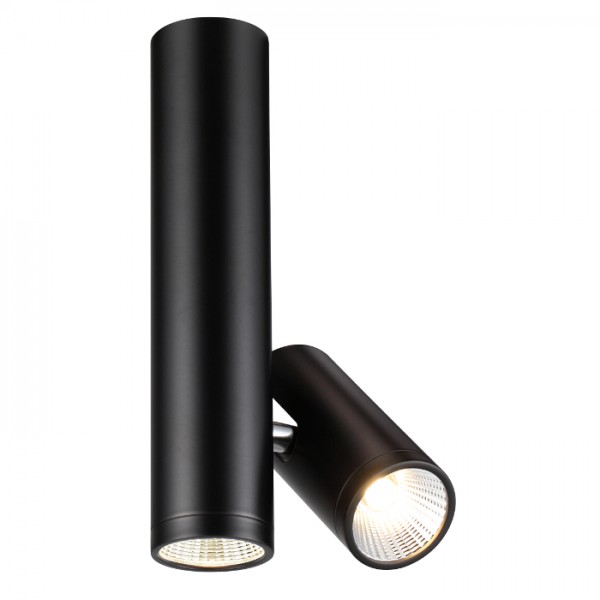 Rendl - Design Stropní tubusový LED reflektor BOGARD Twin 3000K Barva: Černá