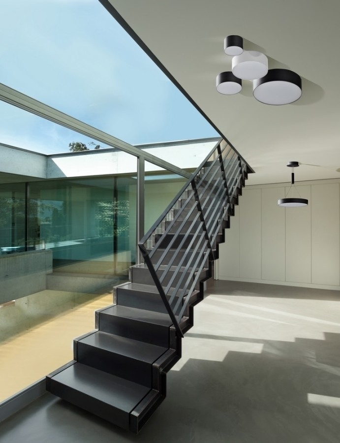 AZzardo LED Stropní svítidlo MONZA R 40 Teplota světla: 4000K, Barva materiálu: černá