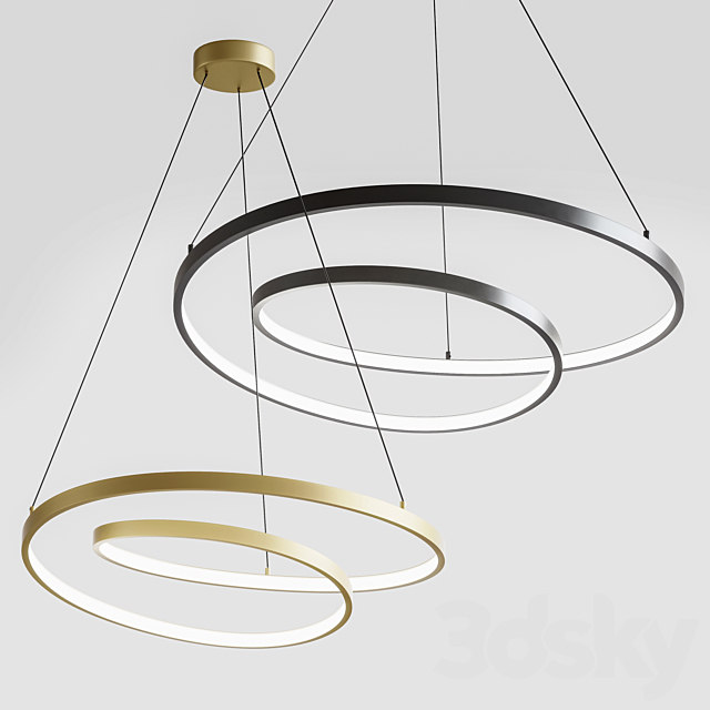 Levně Ideal Lux LED Závěsné svítidlo Oz sp Ø 60 Barva: Mosaz, Stmívání, řízení: ON/OFF (bez stmívání)
