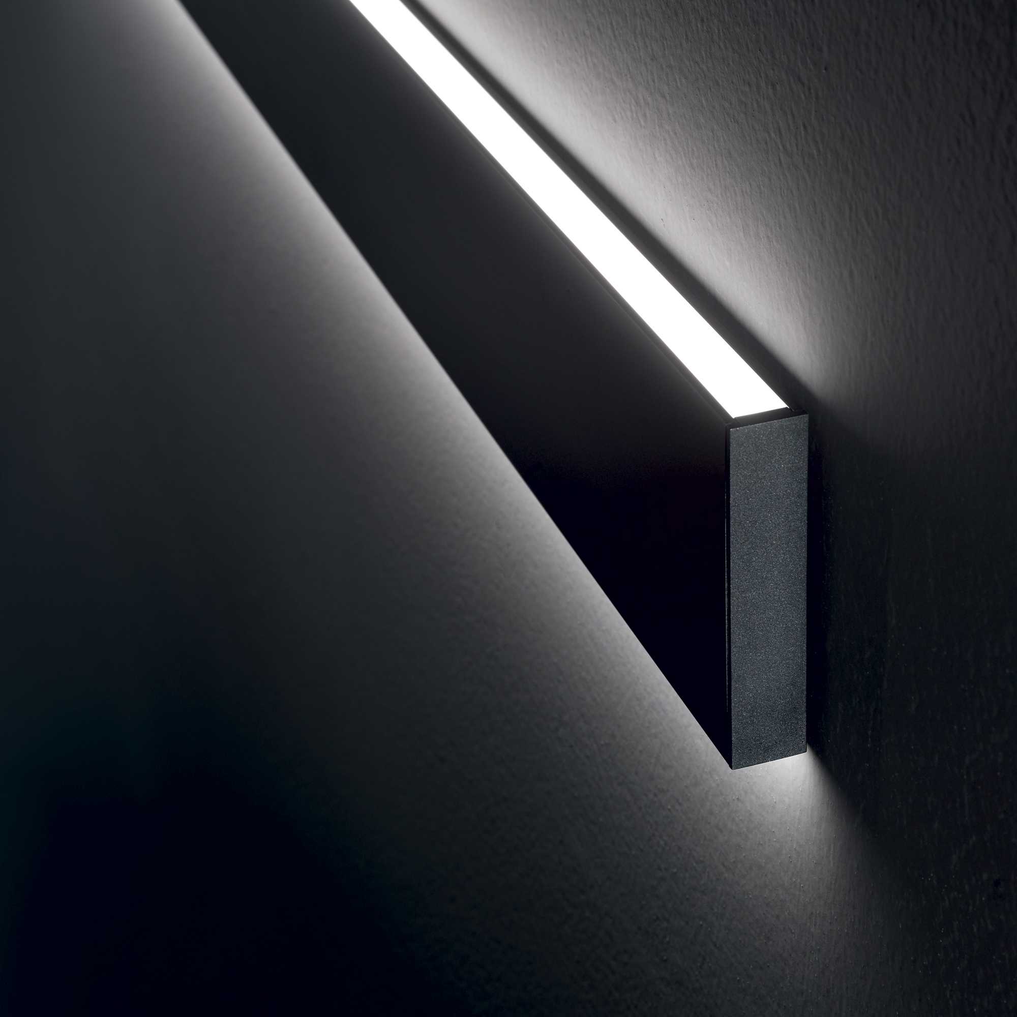 LED Nástěnné lineární svítidlo Ideal Lux Linus AP, P20 4000K 120cm Barva: Černá
