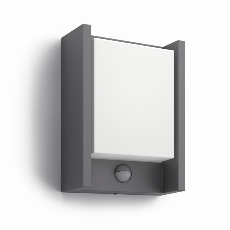 Venkovní nástěnné svítidlo Philips Arbour s pohybovým čidlem, 6W