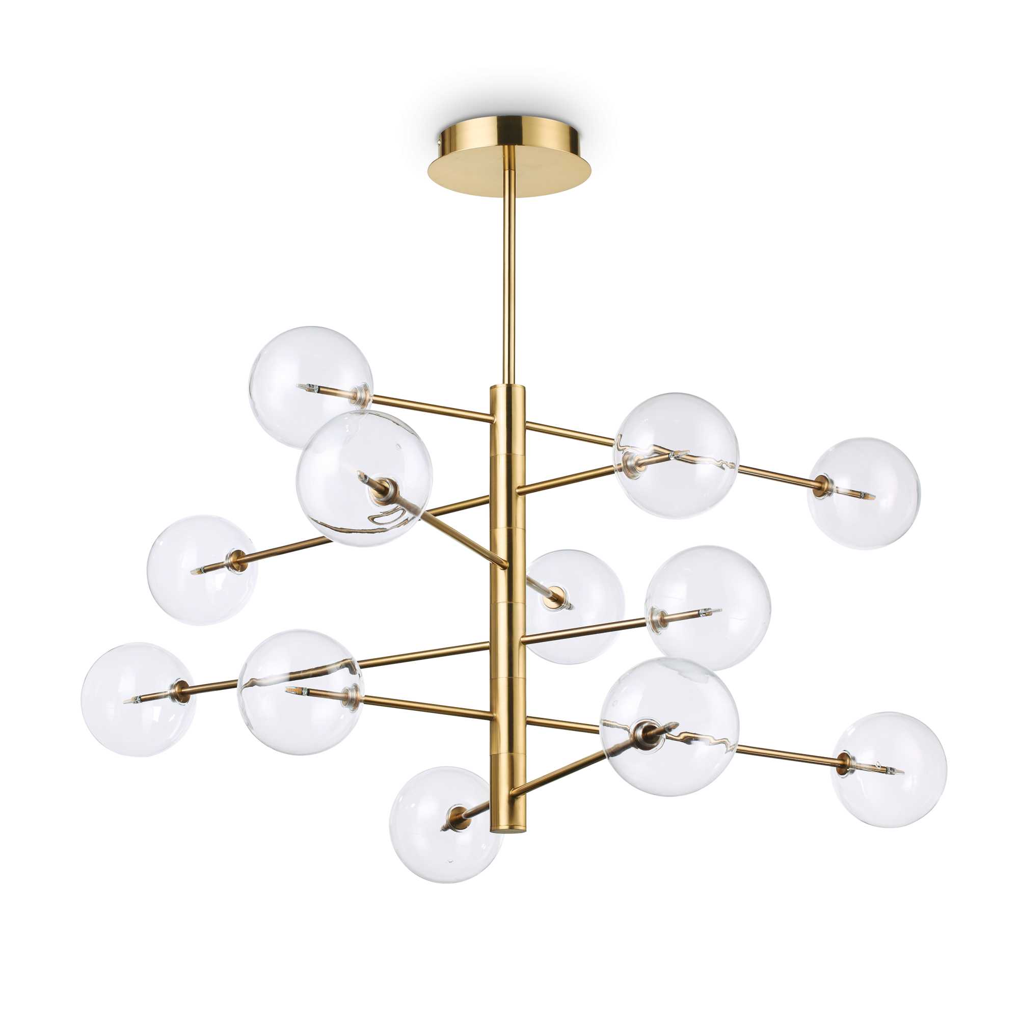 Ideal Lux Závěsné svítidlo EQUINOXE SP12 Barva: Mosaz