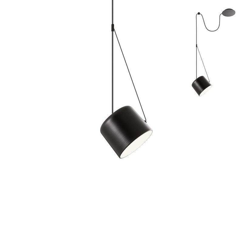 Redo Závěsné svítidlo DODO, Ø 16cm, kabel 5m Barva: Černá