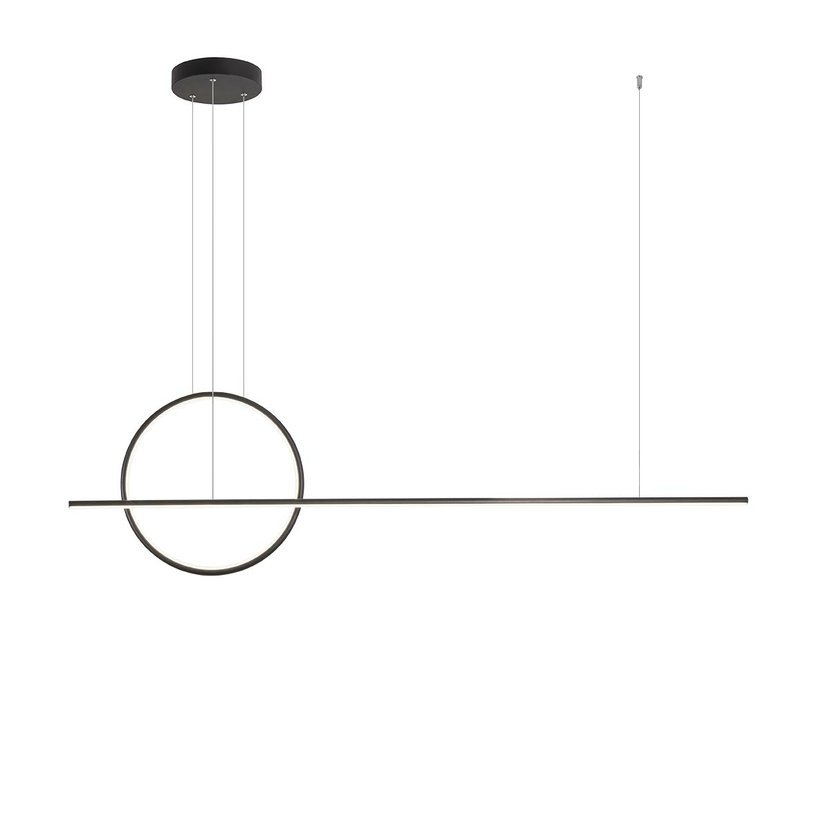 Redo Závěsné LED svítidlo Giotto, 49W, 3000K Barva: Černá