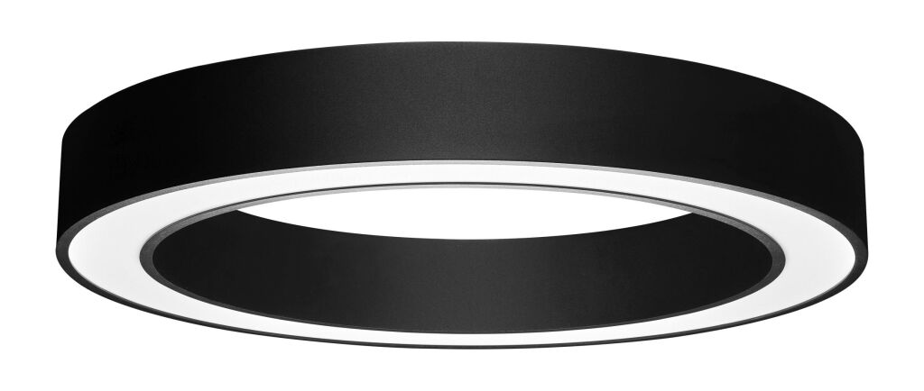 Palnas Stropní LED svítidlo Aneta, Ø 80 cm Barva: Černá, Stmívání, řízení: ON/OFF, Dálkový ovladač: Bez dálkového ovladače