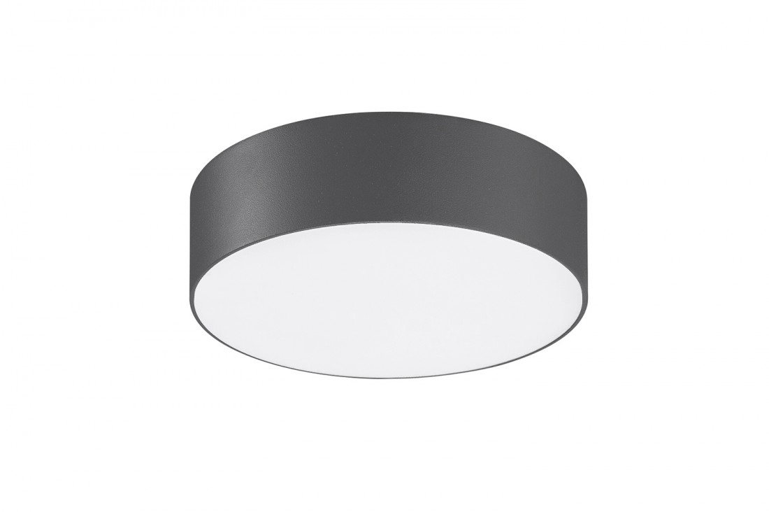 Levně AZzardo LED stropní svítidlo Casper round, IP54, 4000K Barva: Antracit