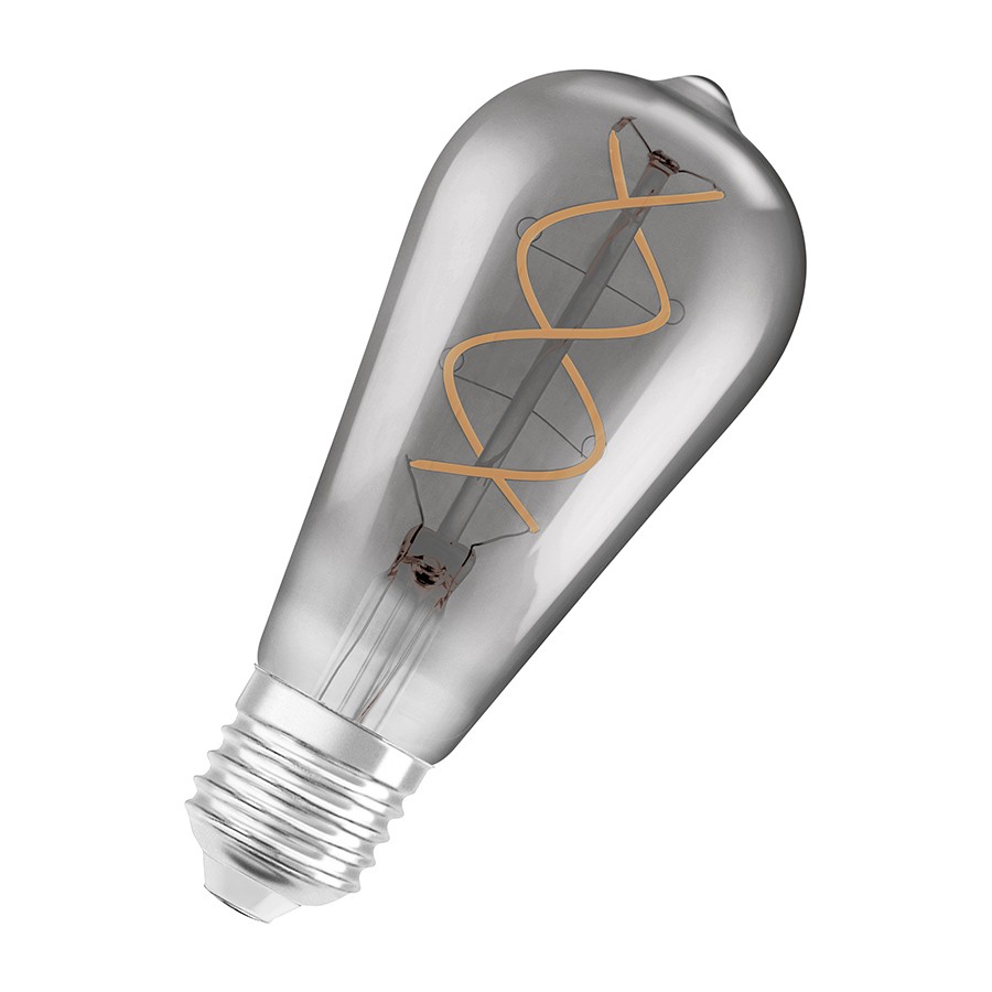Levně Rendl - Design PARATHOM RETRO LED E27 EDISON, 5W Barva: Šedá