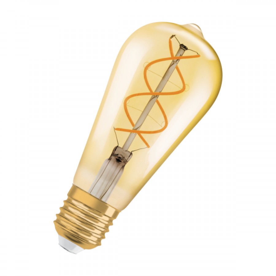 Levně Rendl - Design PARATHOM RETRO LED E27 EDISON, 5W Barva: Zlatá