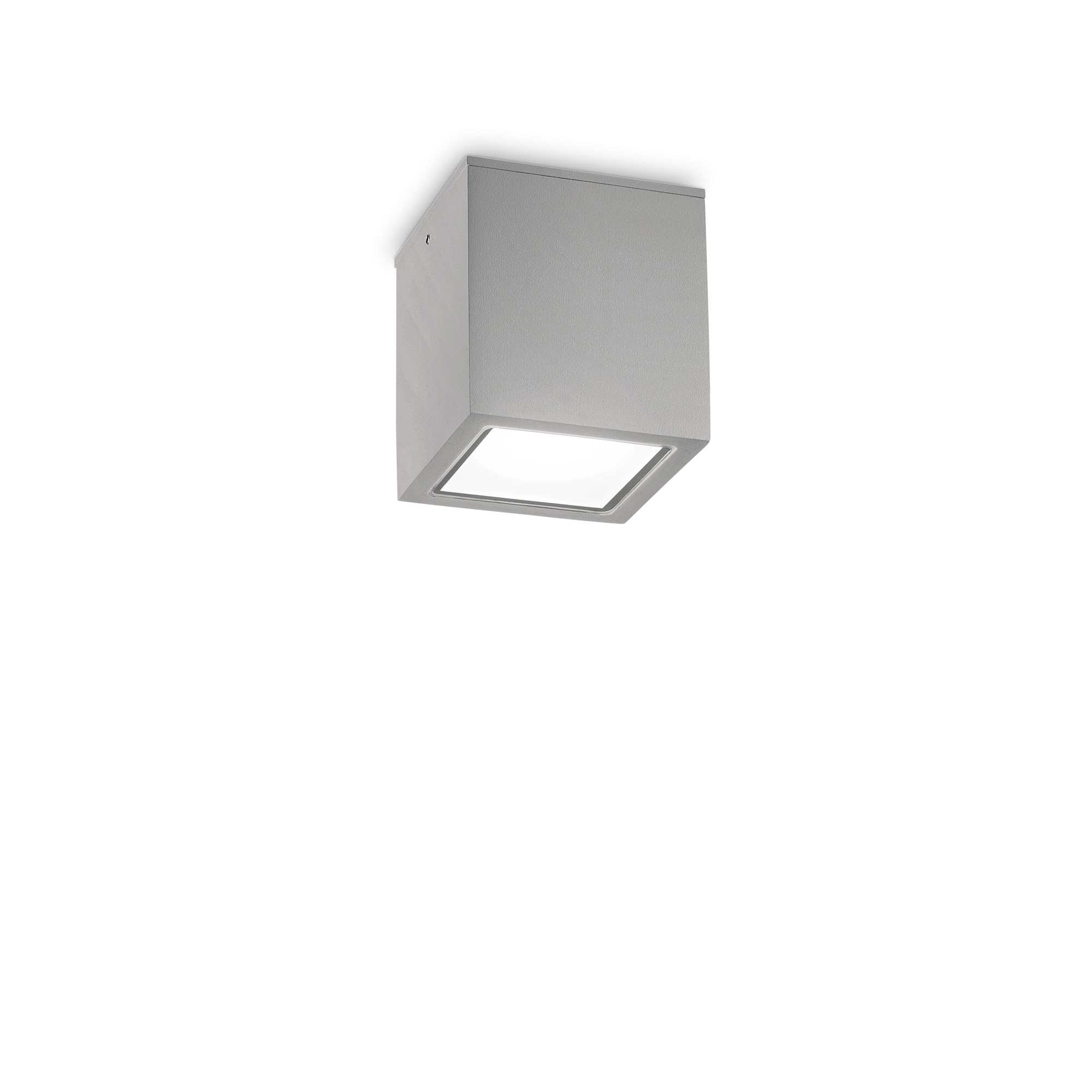 Ideal Lux Stropní přisazené svítidlo TECHO PL1 SMALL, IP54 Barva: Šedá