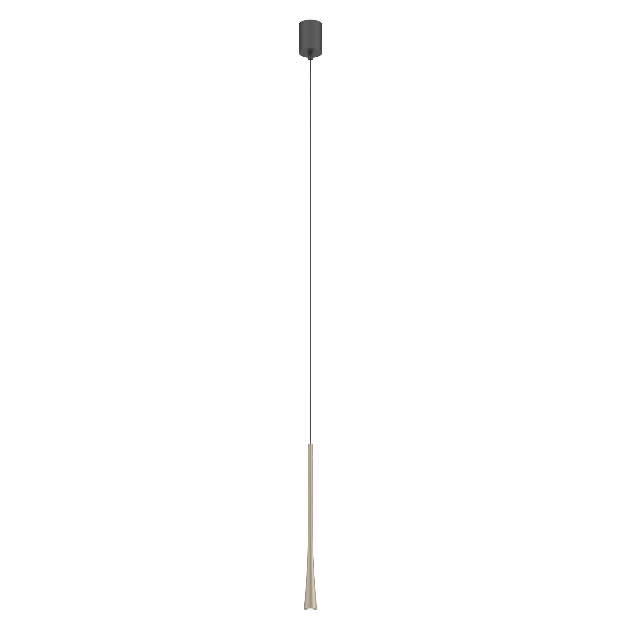 Redo Závěsné LED svítidlo ITO ø 3,2 cm / V: 40cm Barva: Stříbrná káva, Teplota světla: 3000K