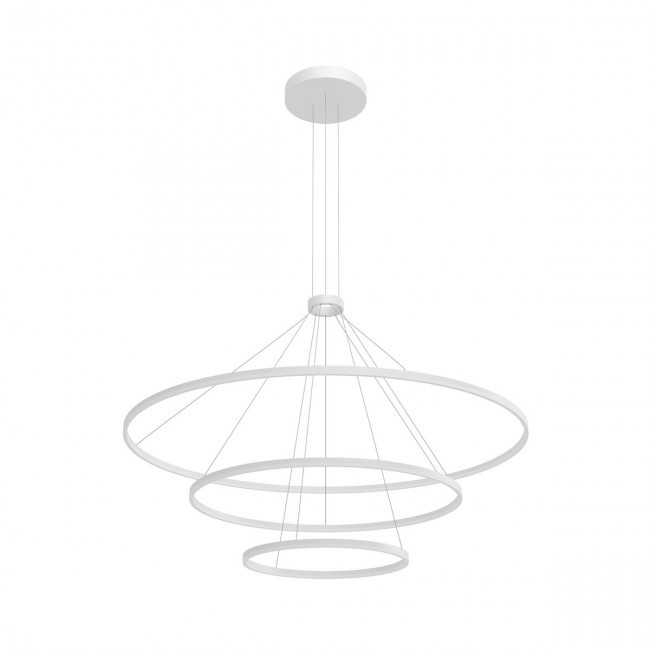 Redo Závěsné LED svítidlo ORBIT ø 120/ø80/ø40 cm, 4000K, 3 kruhy Barva: Bílá, Stmívání, řízení: TRIAC