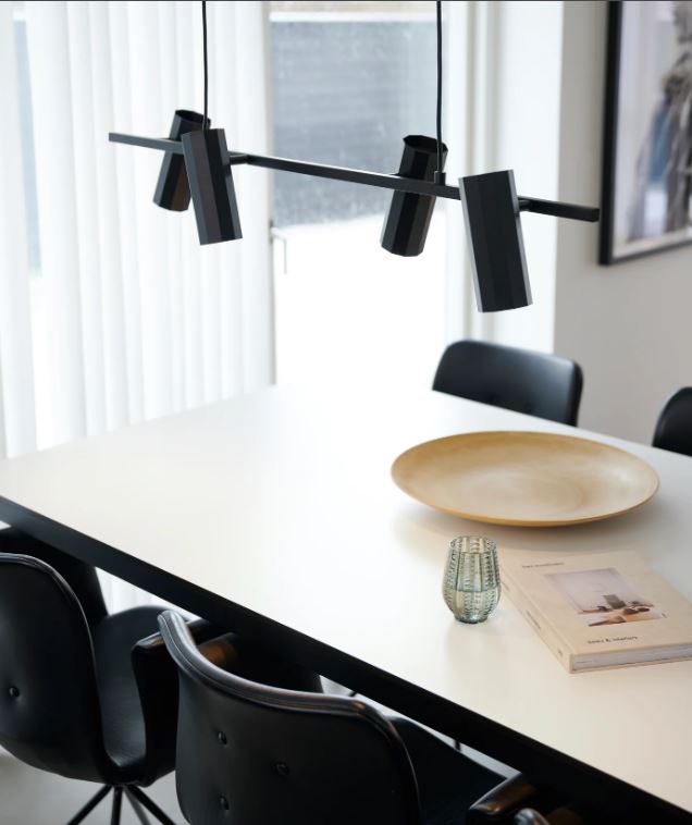 Nordlux Závěsný lustr Alanis, 900mm, 4 x GU10 Barva: Černá