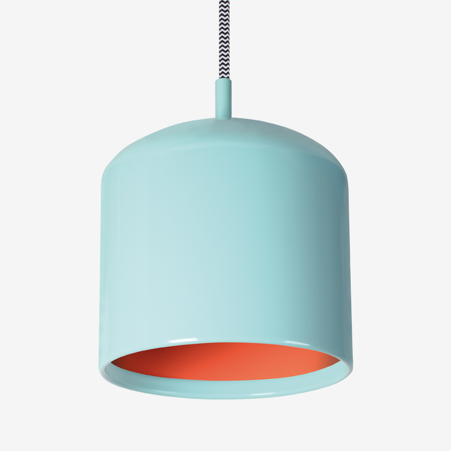 Lucis Závěsné svítidlo Juno E27, 60W ø15 cm, modro/oranžové