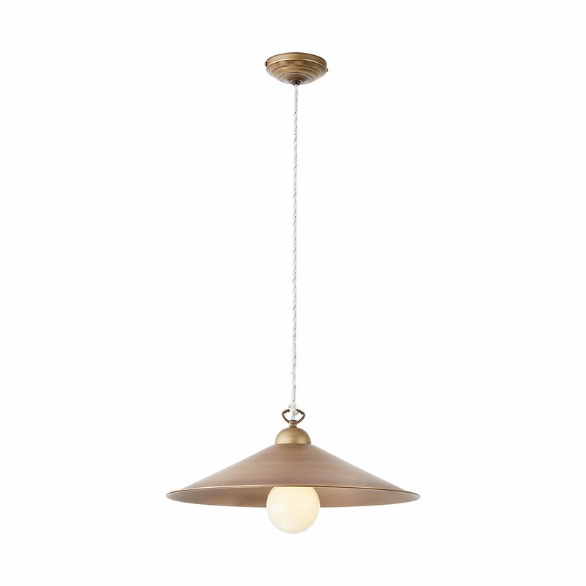 Levně Incanti Rustikální závěsné svítidlo Lea, ø 43 cm, 1 x E27 Barva: Mosaz