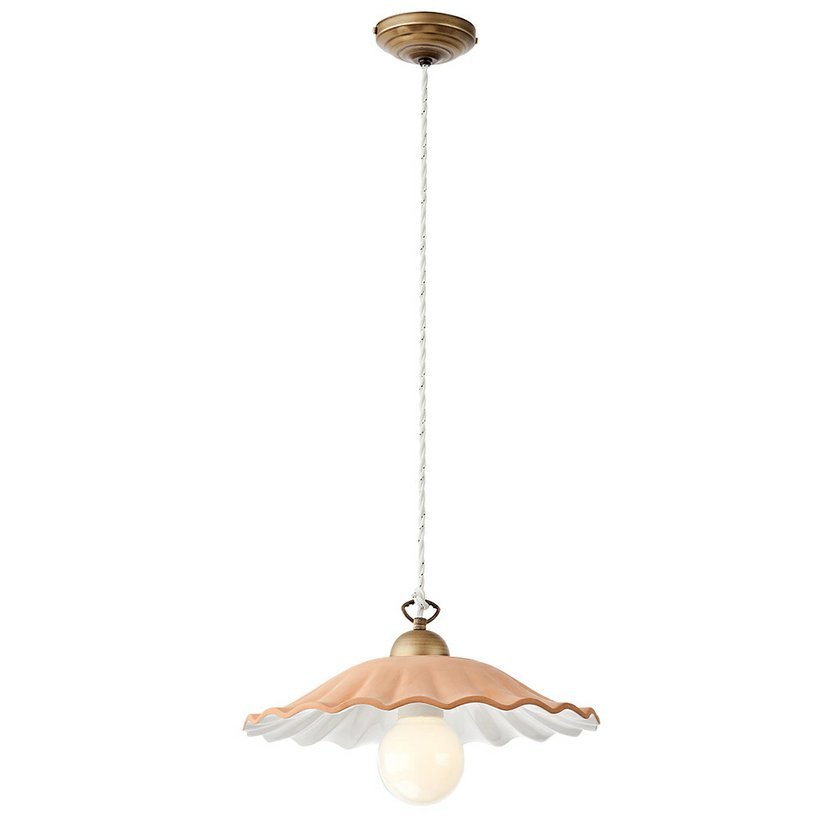 Levně Incanti Rustikální závěsné svítidlo Lea, ø 36 cm, 1xE27 Barva: Mosaz