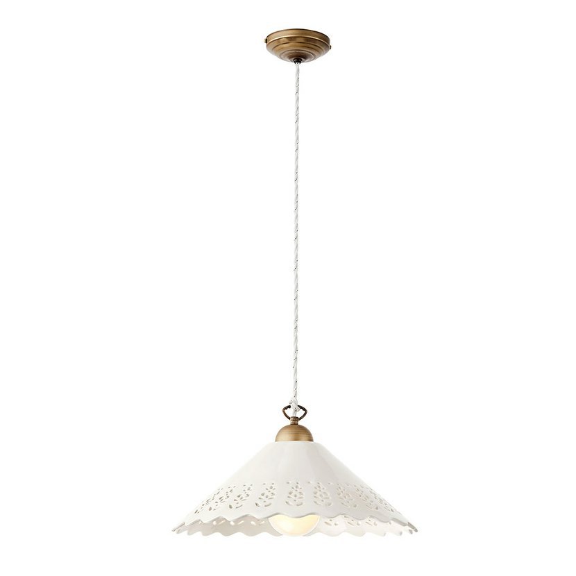 Levně Incanti Rustikální závěsné svítidlo Lea, ø 40 cm, 1 x E27 Barva: Mosaz