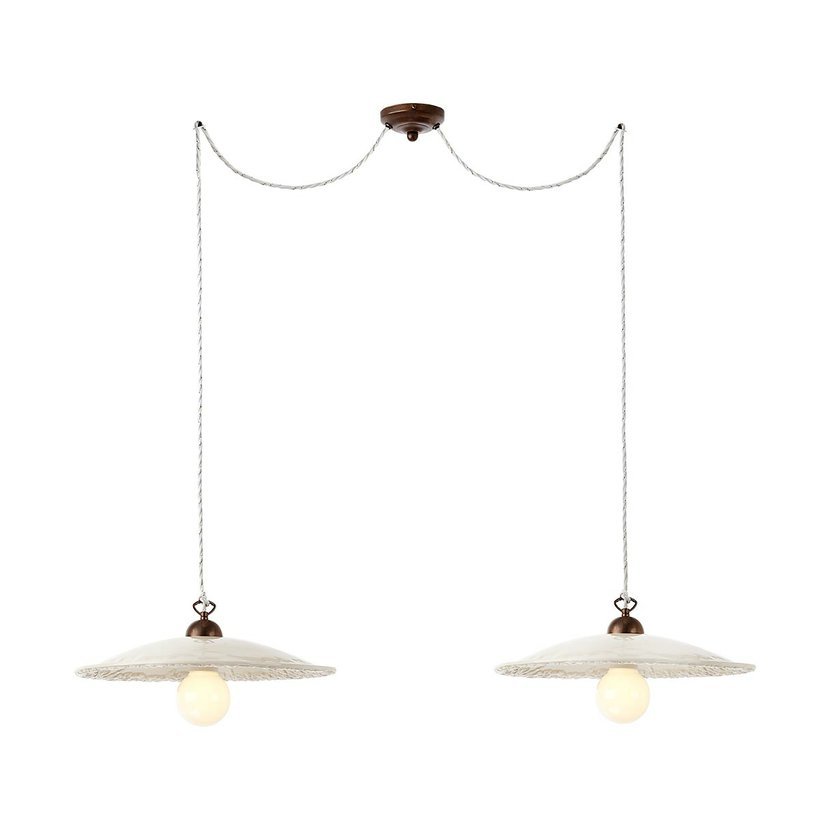 Levně Incanti Rustikální závěsné svítidlo Lea, ø 44 cm, 2 x E27 Barva: Bronz
