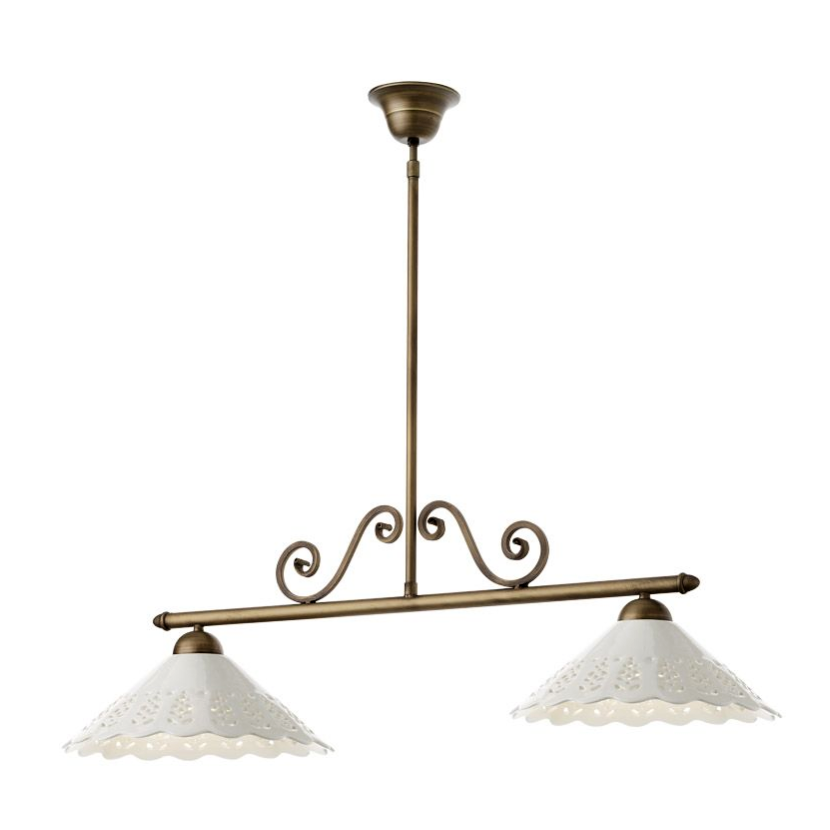 Levně Incanti Rustikální závěsné svítidlo Lea, ø 40 cm, š. 90cm Barva: Bronz