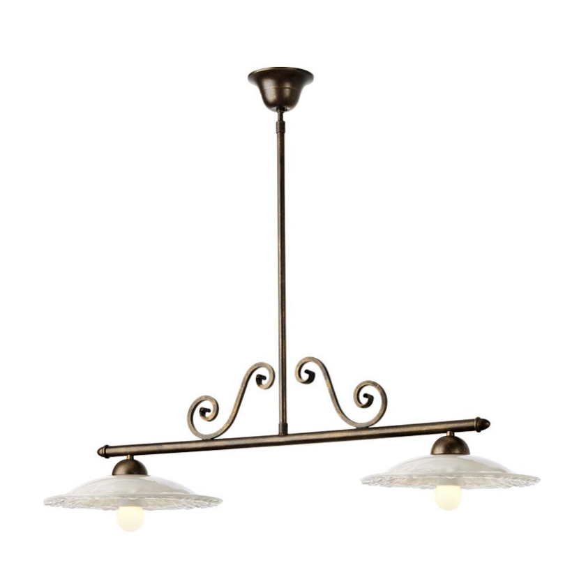 Levně Incanti Rustikální závěsné svítidlo Lea, ø 44 cm, š. 88 cm Barva: Bronz