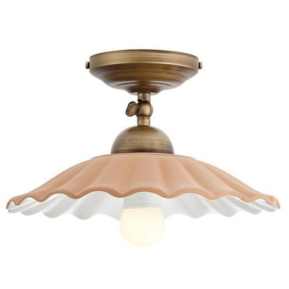 Levně Incanti Rustikální stropní svítidlo Lea, ø 26 cm, keramické Barva: Mosaz