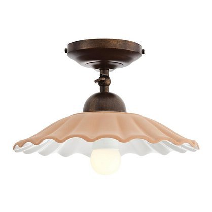 Levně Incanti Rustikální stropní svítidlo Lea, ø 26 cm, keramické Barva: Bronz