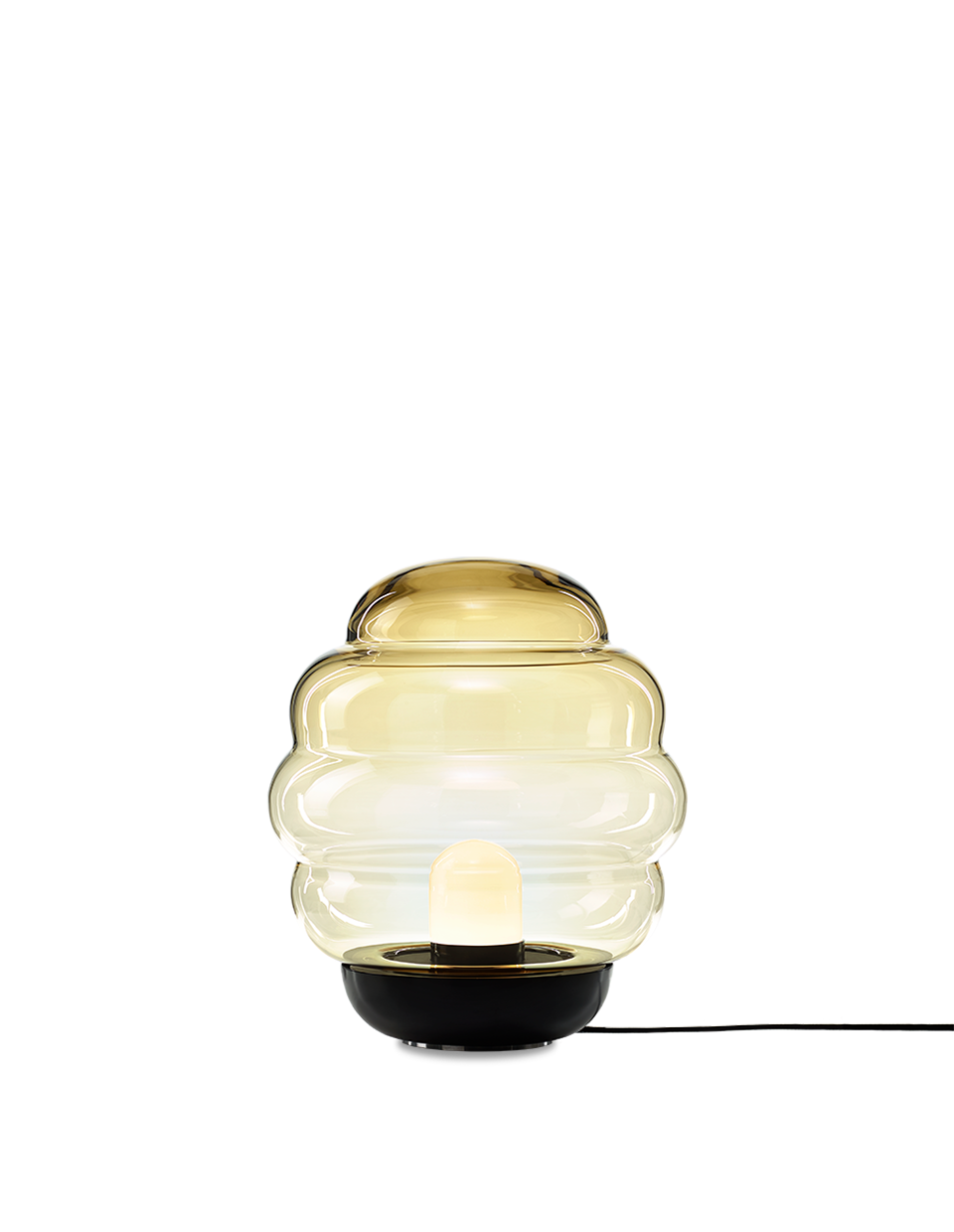 Bomma Luxusní stojací lampa Blimp medium, ø 45 cm Stmívání, řízení: TRIAC, Barva skla: Amber