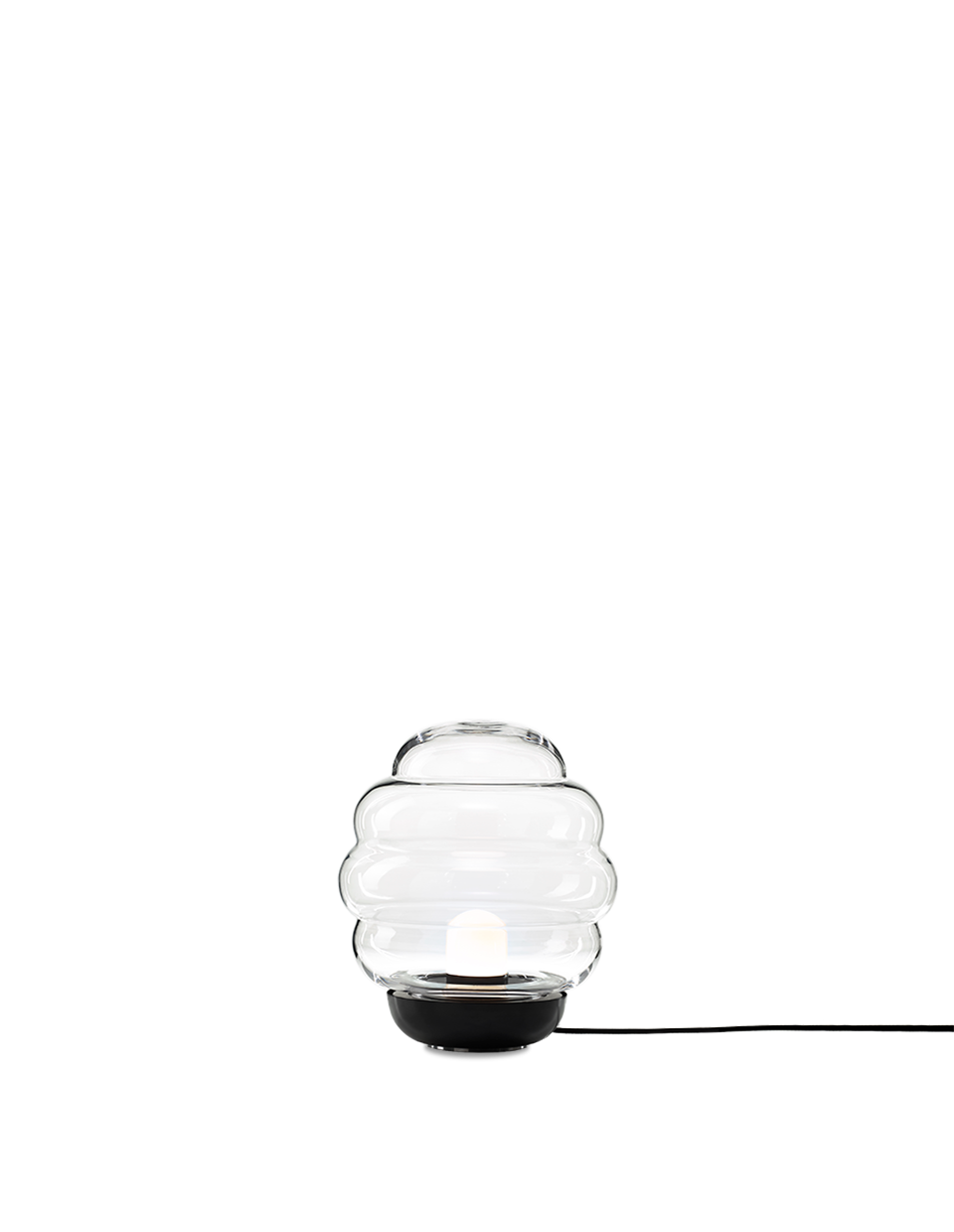 Bomma Luxusní stojací lampa Blimp small, ø 30 cm Stmívání, řízení: TRIAC, Barva skla: transparentní