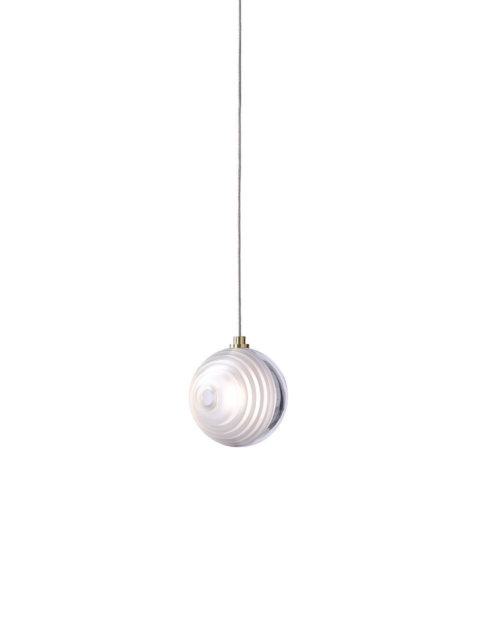 Bomma Luxusní závěsné svítidlo Dark & Bright Star small, ø 10 cm Povrch Montury: Antracit, Barva skla: Bright, Baldachýn: Ano