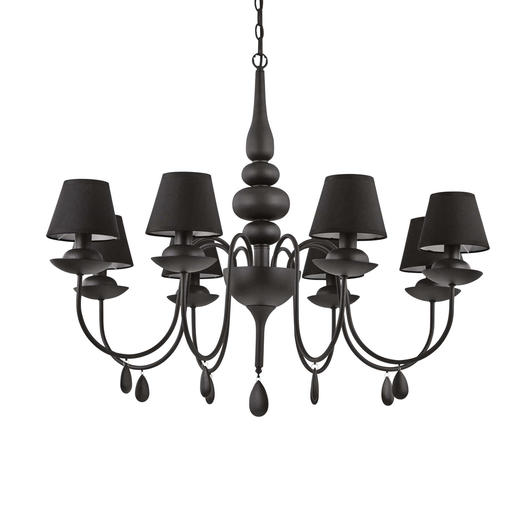 Ideal Lux Závěsné svítidlo BLANCHE SP8 NERO
