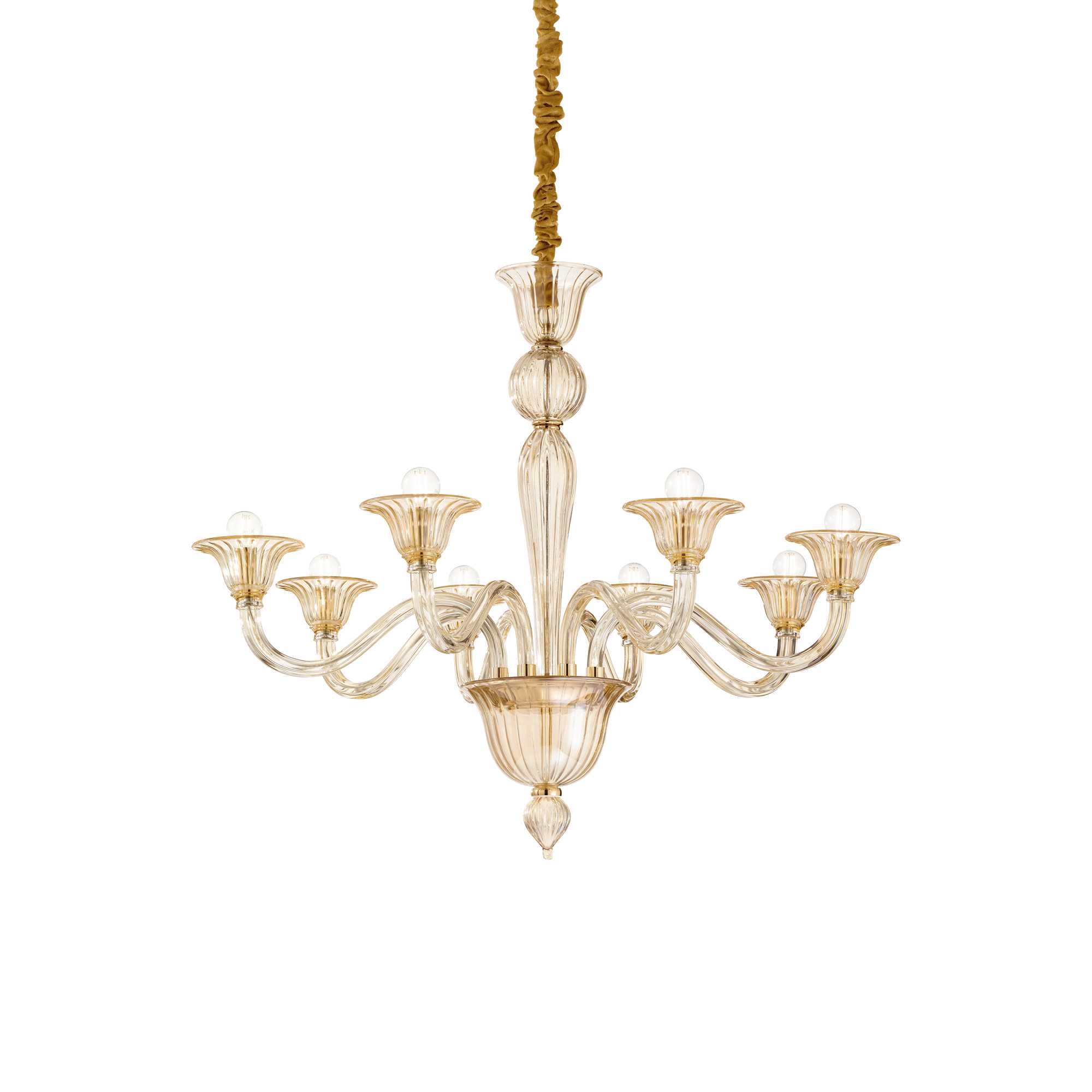 Ideal Lux Závěsné svítidlo BRIGITTA SP8 AMBRA