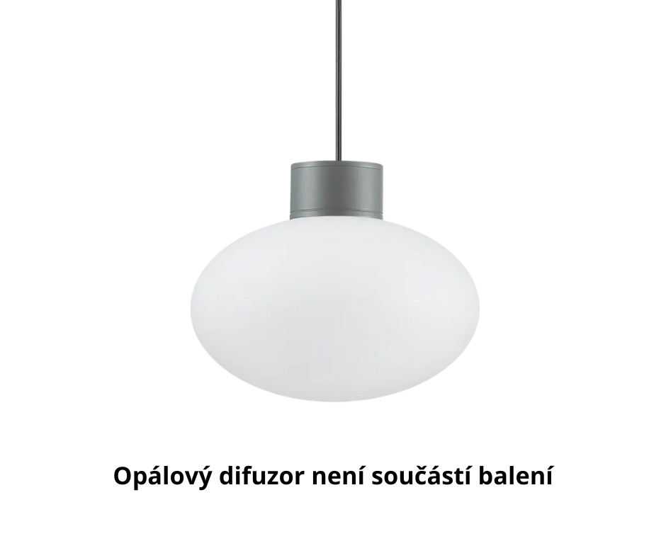 Ideal Lux Závěsné svítidlo CLIO MSP1 ANTRACITE