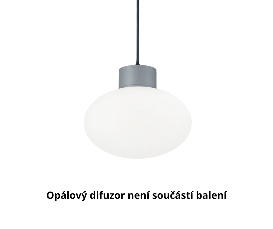 Ideal Lux Závěsné svítidlo CLIO MSP1 GRIGIO