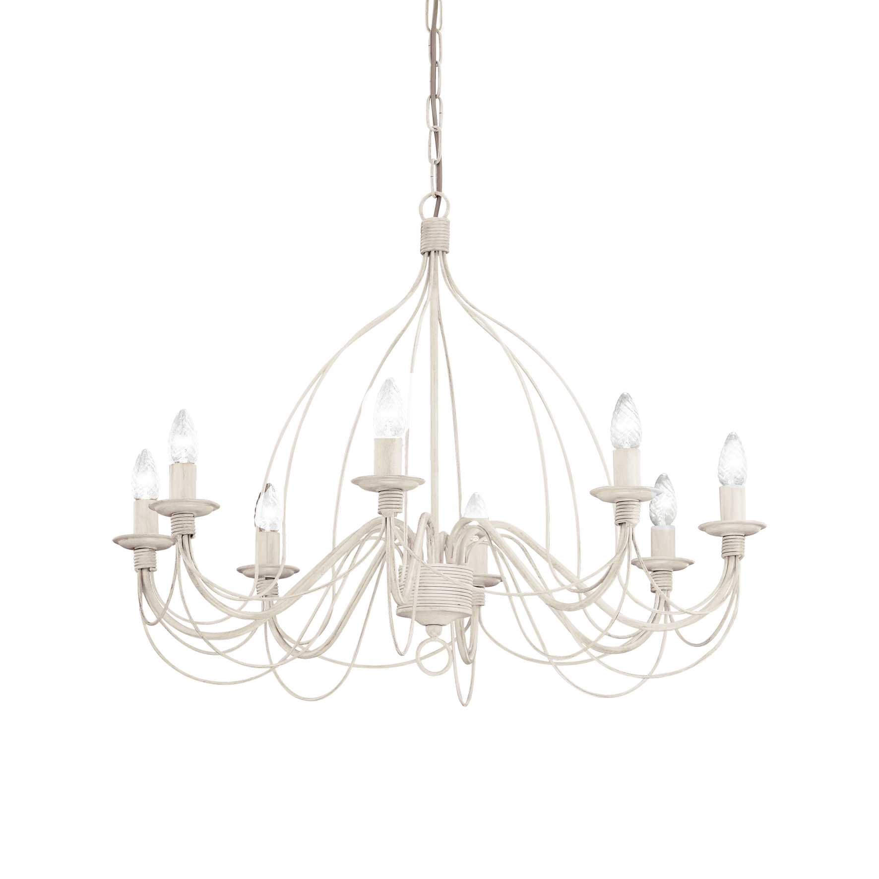 Ideal Lux Závěsné svítidlo CORTE SP8 BIANCO