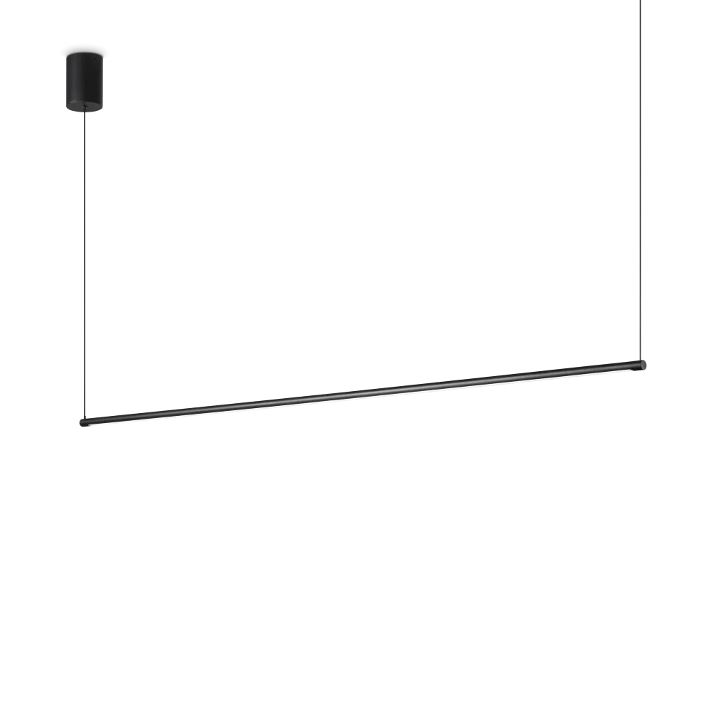 Ideal Lux Závěsné LED svítidlo ESSENCE ROUND, d.115cm, 19W Barva: Černá, Barva světla: 4000K